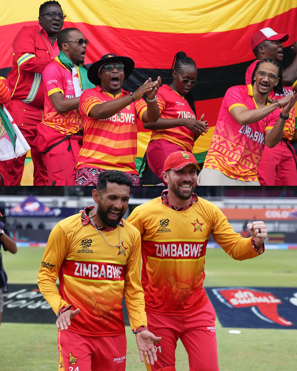 cricinfo's tweet photo. They were dancing in the stands in Pallekele and you can be sure they were dancing in the bars and maybe even the streets in Harare, Bulawayo, Mutare and Masvingo.

After years of turmoil, exclusion and near collapse, Zimbabwe have reignited belief across a nation that knows how to survive, writes Firdose Moonda: https://t.co/VEUsIrSYUG