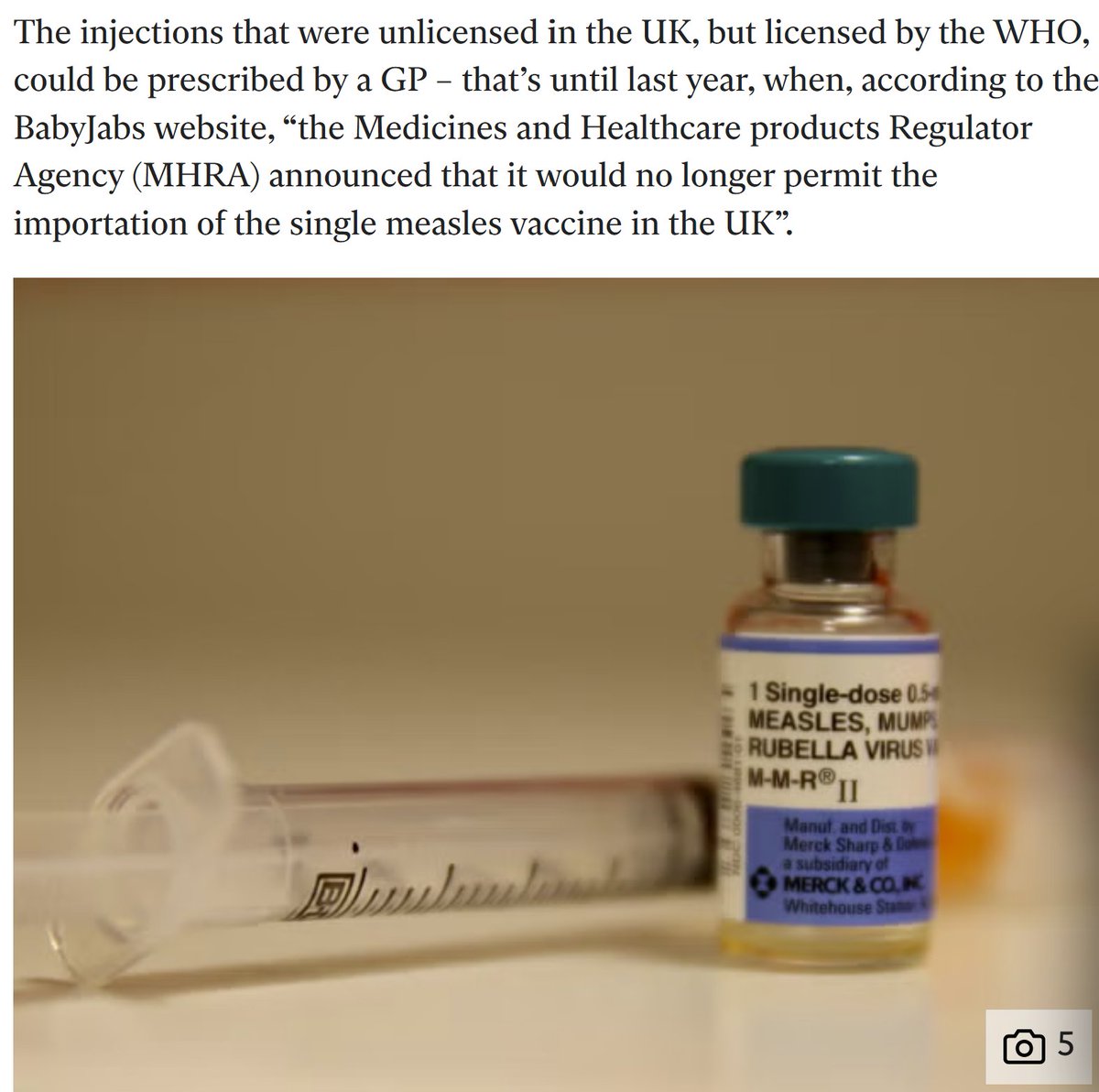 ClareCraigPath's tweet photo. The UKHSA are making some very odd decisions if they really want to protect children against measles.

Why are they stopping single measles vaccinations?

Why are they combining MMR with chickenpox despite the known significant added risks?

What would they do differently if they wanted to decrease uptake?

https://t.co/Msaz1XSVY4