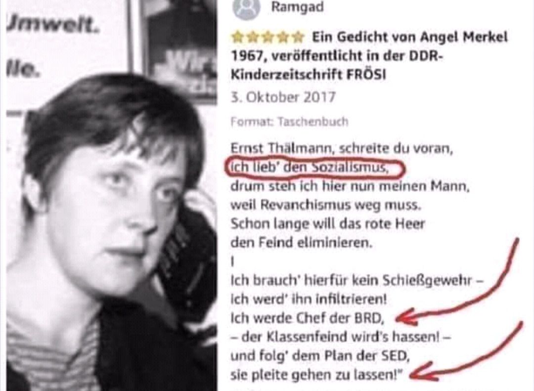Wallstreetshock's tweet photo. @KoelnTagblatt Anfang vom Ende mit Kommunistin Merkel https://t.co/VtgjtGZBXP