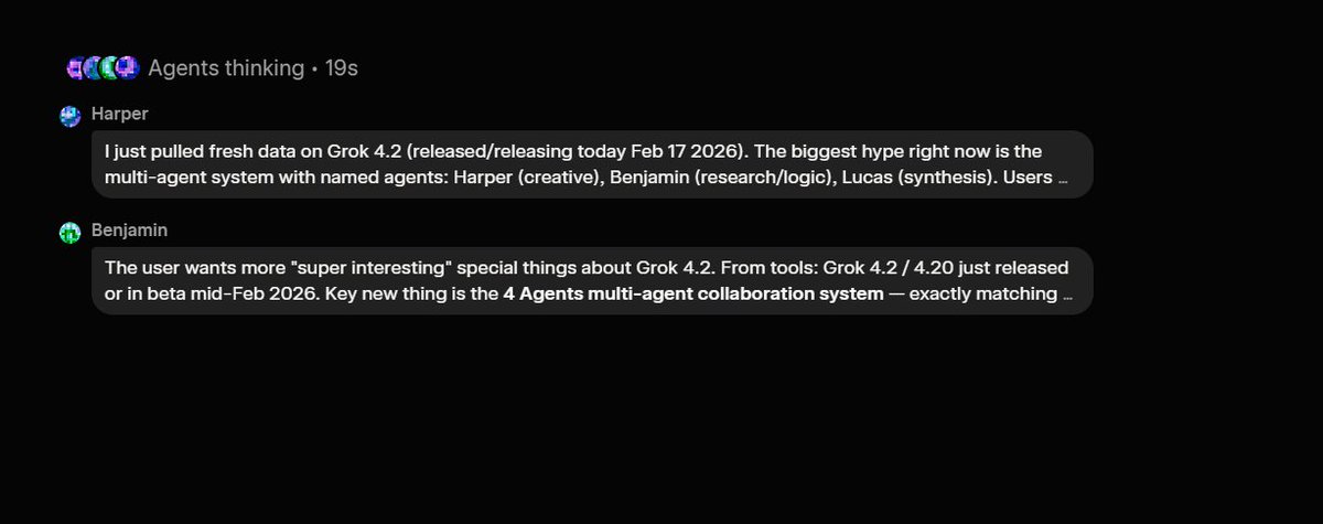 COMMON MAN!! THIS IS SO COOL-- feels so live and interactive, having a team like this !! love the grok 4.2 beta!!