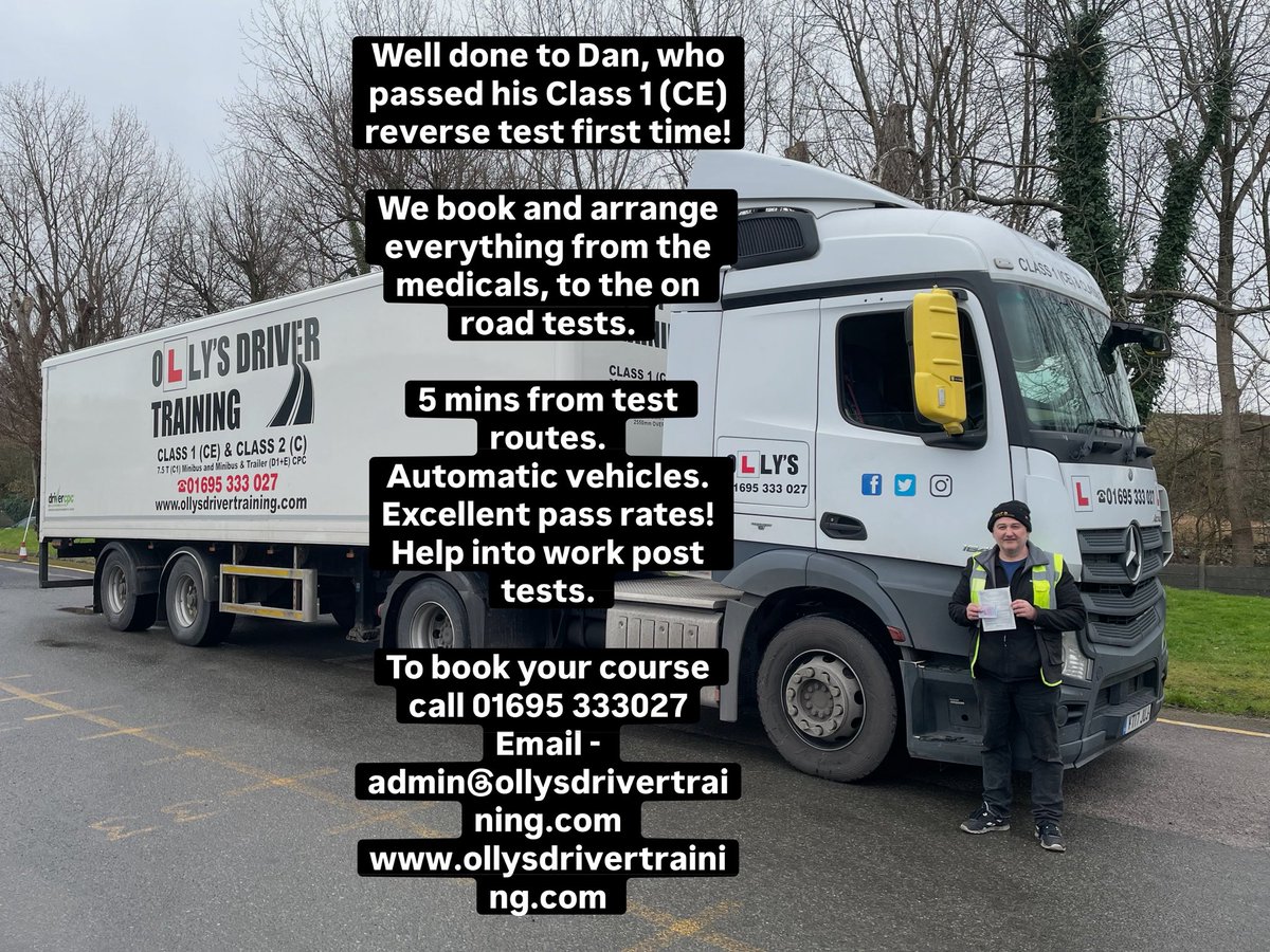Olly's HGV & PCV Driver Training Ltd tweet media