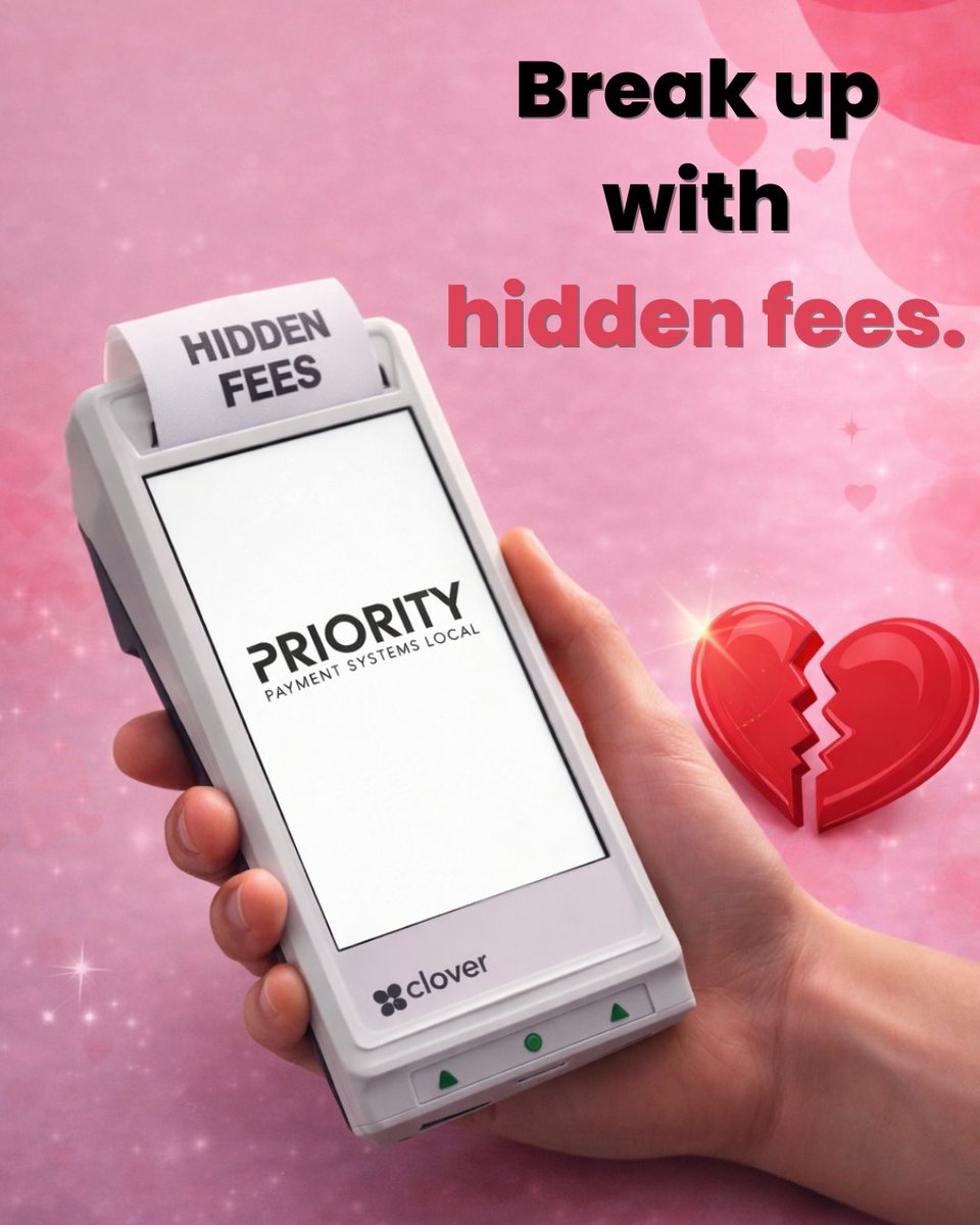 PPSLocal's tweet image. Roses are red, violets are blue…hidden fees aren’t cute
— and they shouldn’t surprise you. 💐💔
Break up with hidden fees this Valentine's Day. Come over to Priority Payments Local. 
 #ValentinesDay #TransparentPricing #PaymentProcessing #MerchantServices #PriorityPaymentsLocal