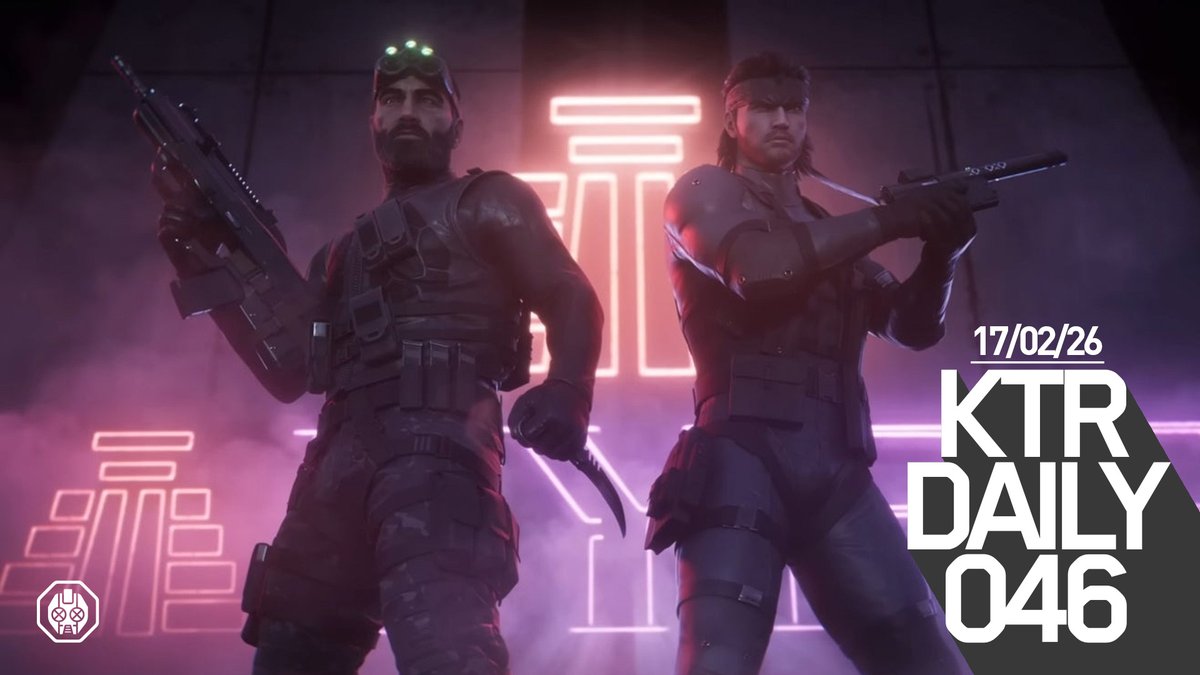 KillThatRobot's tweet photo. Martes de breves:

- Solid Snake llega a RS: Siege
- El estudio Anchor Point Studios se independiza de NetEase
- Juegos del Xbox Game Pass
- Ya no quedan SteamDeck, solo masibon
- Become, un juego de carreras

🔴 YouTube: https://t.co/ISGtsMTW9W
🟣 Twitch: https://t.co/NZD3IZJQNc https://t.co/Pv7BJH3MJL