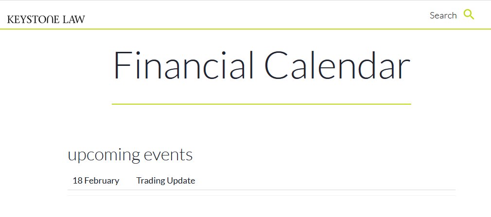 ShareSpeculator's tweet image. New purchase. Keystone Law #KEYS.

Bought at 577p.

Trading update tomorrow.