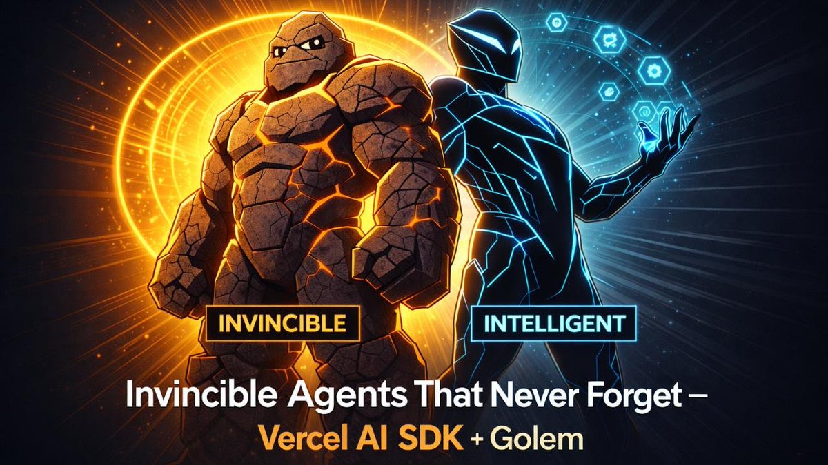 GolemCloud's tweet photo. THIS FRIDAY!

We'll be going live to test out @vercel AI SDK on Golem🔥

⌛️12pm EST (6pm CEST) on X, YouTube, and LinkedIn.

https://t.co/d8zxGW0fTN https://t.co/7zaO5NR5sG