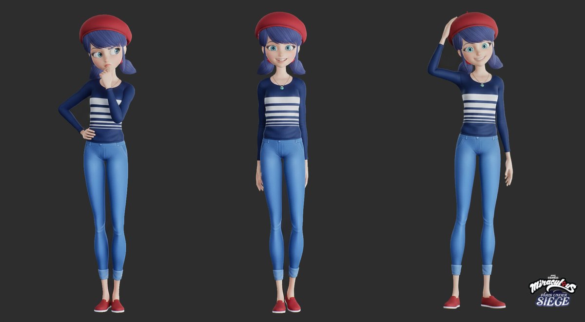 MLBFansWorld's tweet photo. New 3D models of Marinette for Paris Under Siege!

She looks absolutely gorgeous in both outfits. Huge thanks to Ataide, the artist behind them. 😍

#MiraculousLadybug https://t.co/je40gdODwb