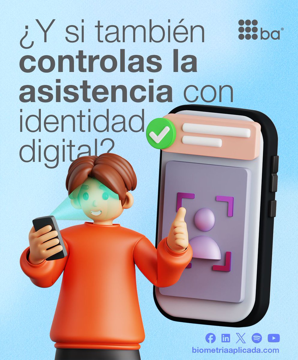 Bioap's tweet photo. Si ya validas la identidad de tus clientes con biometría…​
 ¿por qué no aplicar la misma tecnología para tu equipo?​
🔁 Te mostraremos cómo controlar asistencia, validar entradas y generar evidencias laborales con la misma precisión con la que haces onboarding. https://t.co/YPDLqjist2