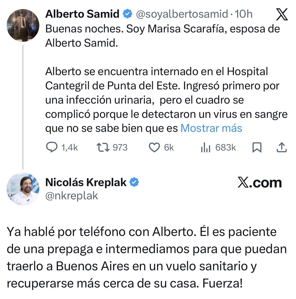 Hijo de re mil putas <a href="/nkreplak/">Nicolás Kreplak</a> mi primo murió tirado en un hospital de mierda en este Páramo llamado PBA por tu inoperancia en la pandemia y le vas a facilitar las cosas a este gordo delincuente? La recalcada y purulenta concha de todos tus ancestros, cara de capibara con sida