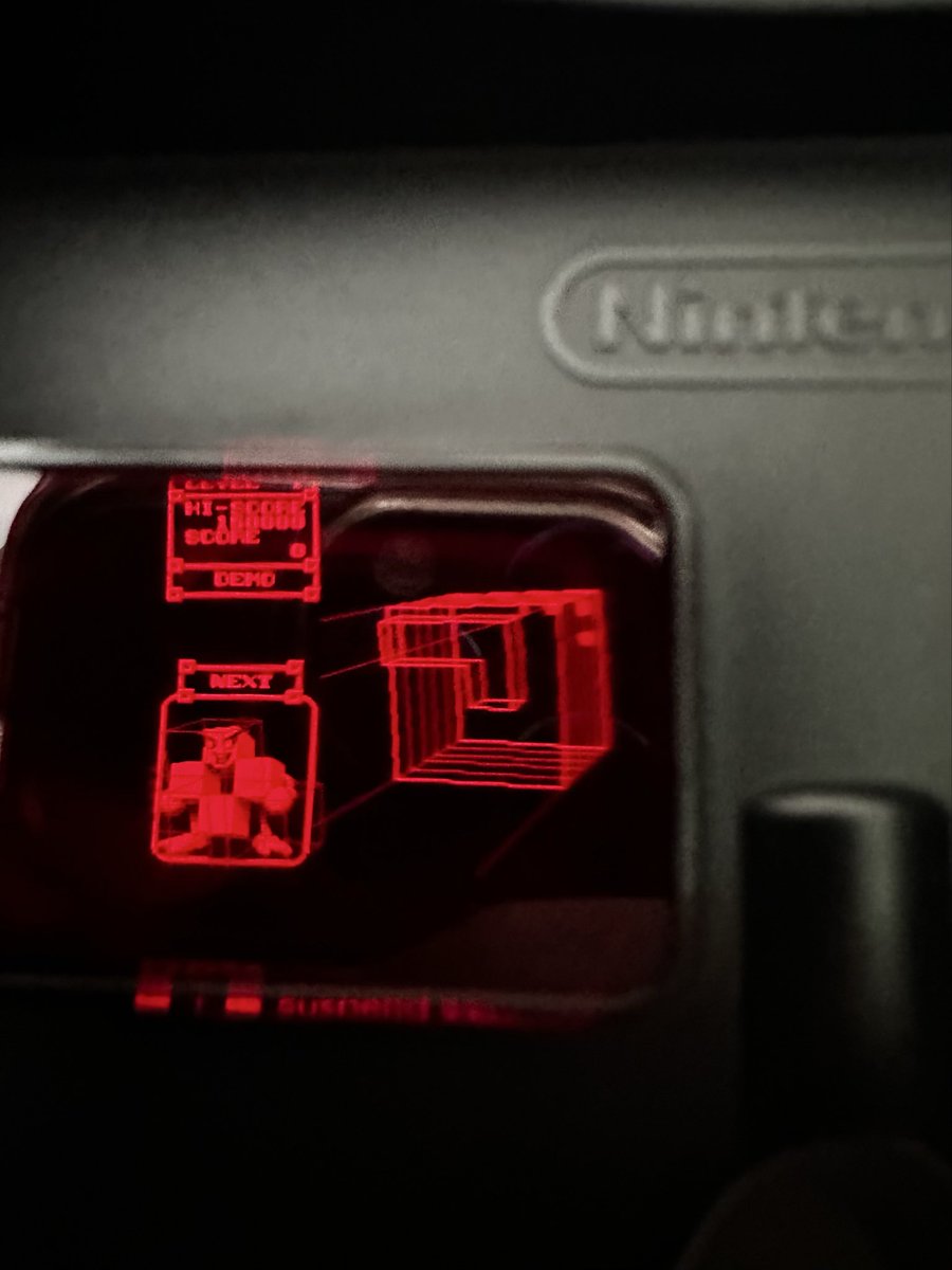 The first game I played with the “new” Virtual Boy attachment for the Switch had to be…  3D TETRIS. 

It feels so 1995.  It’s actually really, really cool.