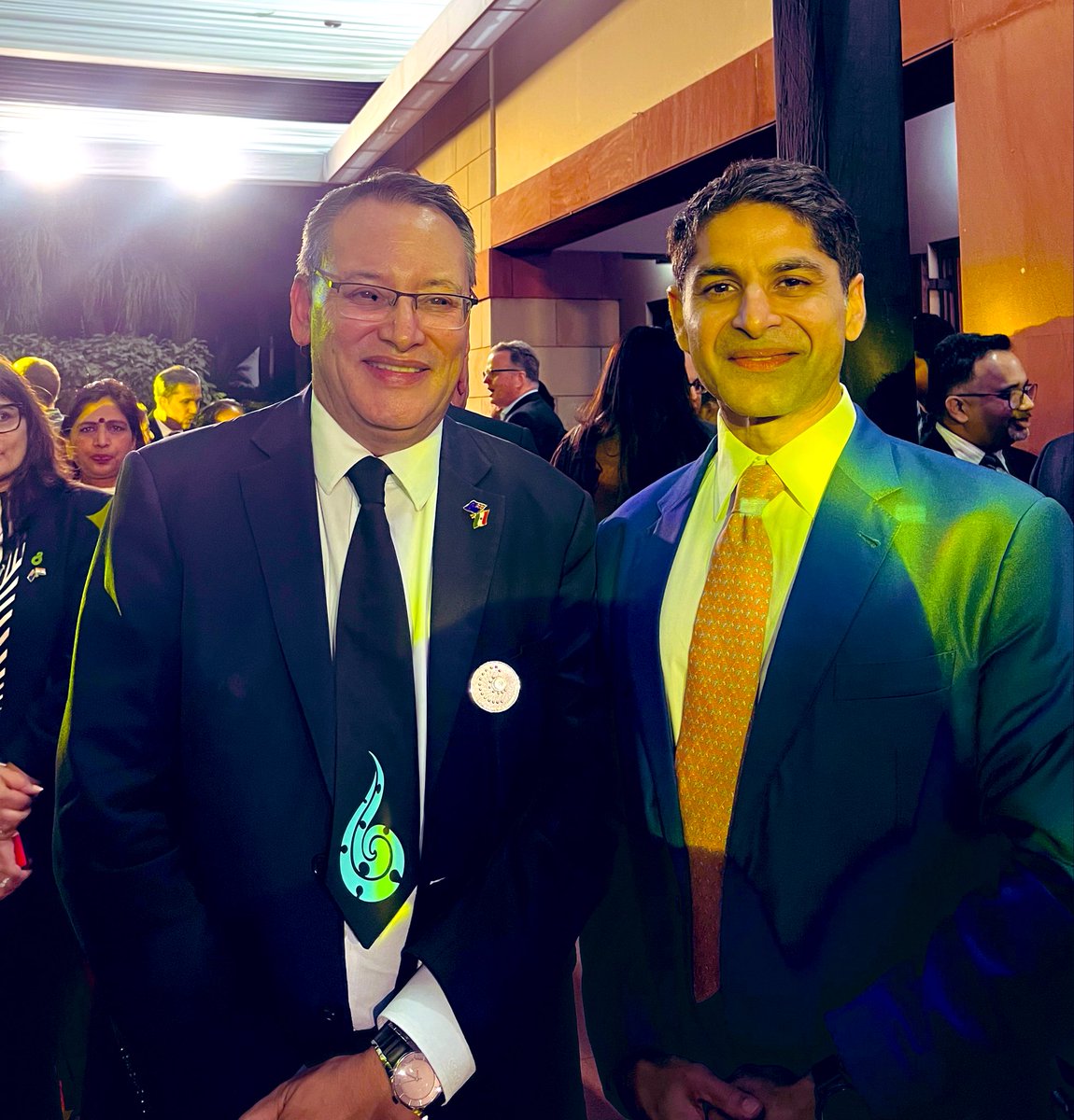 Thrilled to connect with Dr Reti, #Aotearoa #NewZealand’s Minister for #Science, #Innovation &amp; #Technology + #Universities, in Delhi for the #AI Summit.
Our discussion spotlighted collaborative frontiers in innovation, trade and education, esp after the #FTA

🇮🇳🇳🇿