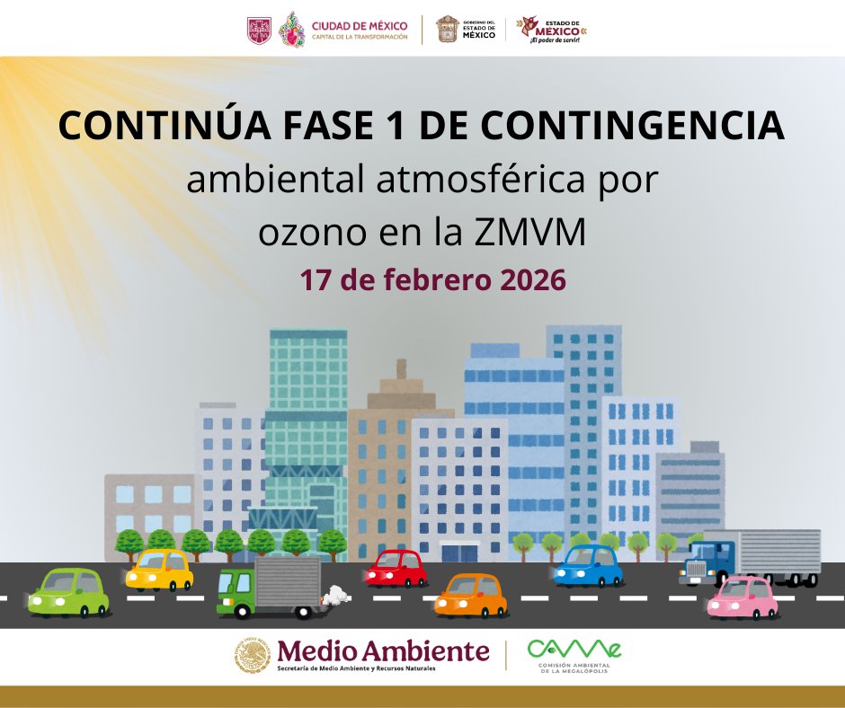 Continúa la Fase I de Contingencia ambiental atmosférica por ozono en la ZMVM

Más información:
gob.mx/comisionambien…