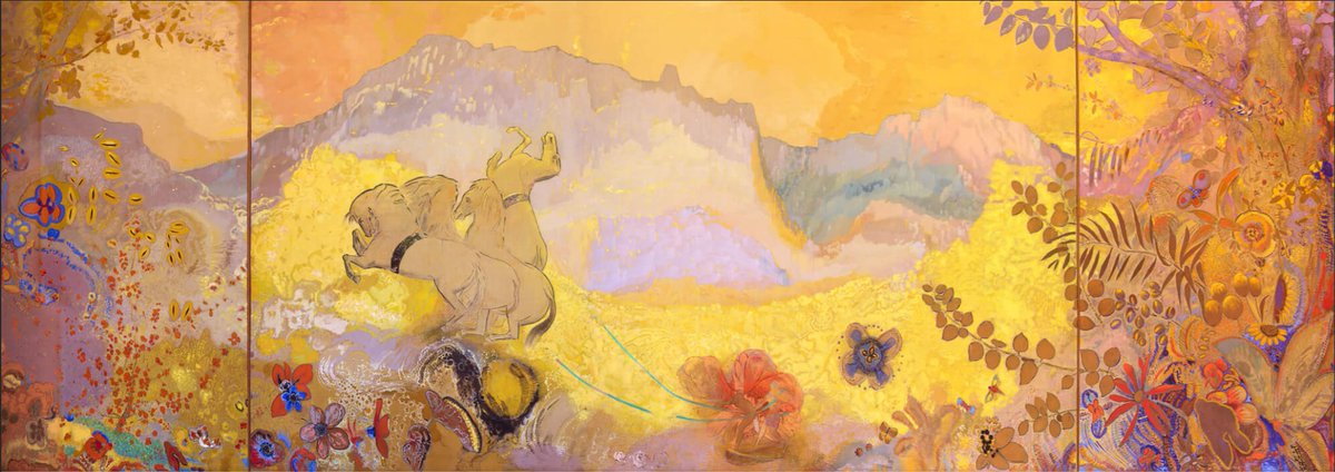 artstitle's tweet photo. オディロン・ルドン
（Odilon Redon、1840-1916）
『昼』
（The Day） https://t.co/sQjgoByJtB