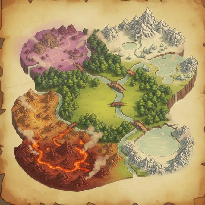 Sorma125's tweet photo. GM CT ❤️

From the trailer dropped yesterday by @LumiterraGame, Season 2 is going to be lit!🔥

This new map is massive, check the variety from the volcanic peaks to the mystical ruins and frozen tundras. Exploration &amp; grinding just hit a whole new level.

GLUMI💛
Stay positioned https://t.co/iY1hYeoNuM