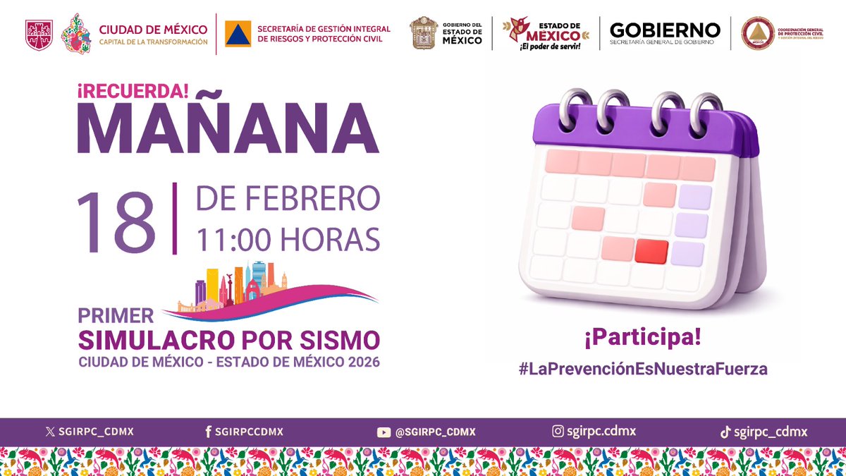 Secretaría de Gestión Integral de Riesgos y PC tweet media