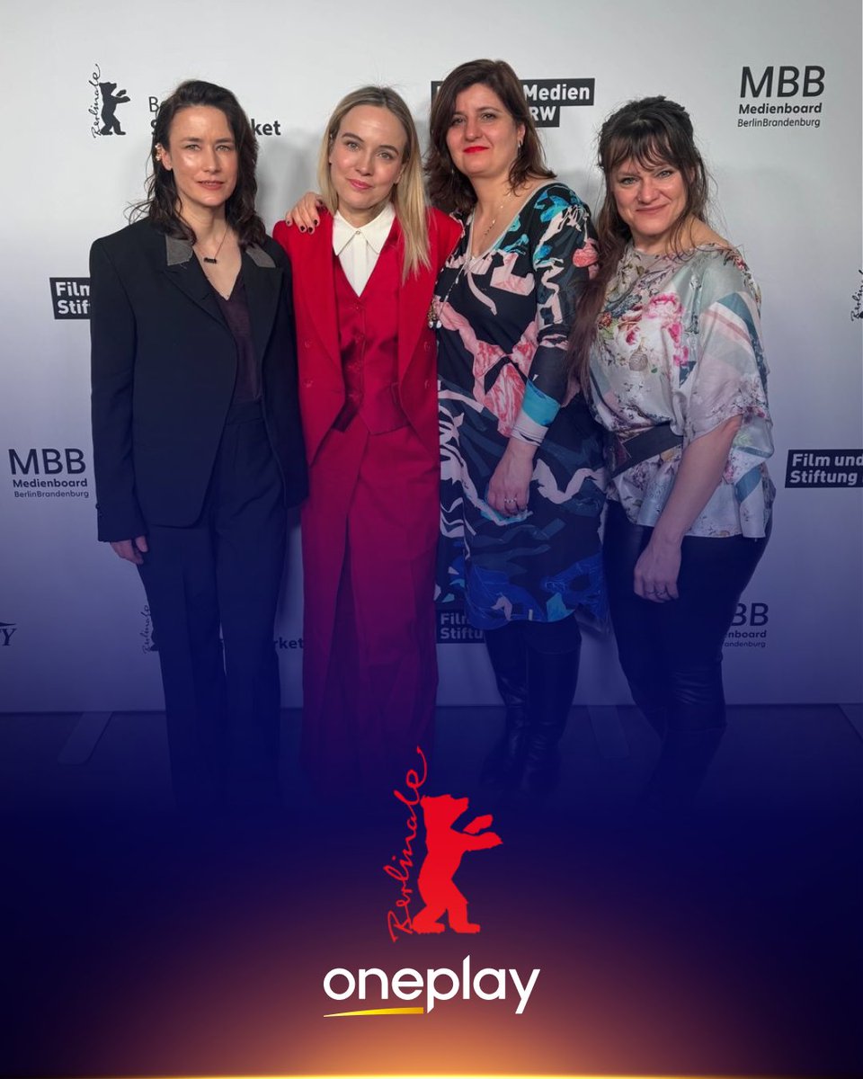 Voyo_cz's tweet photo. Delegace s představitelkou hlavní role Terezou Rambou, kreativní producentkou Oneplay Klara Follova, hlavní scenáristkou Barbora Namerova a režisérkou Zuzana Kirchnerová před soutěžním uvedením Oneplay originálu Monyová na Berlinale Series Market Selects! 😍 https://t.co/rGE7mYGyPw