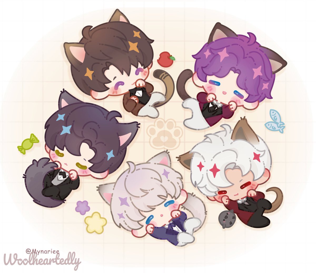 eppy kitties circle! 
🐱

#LoveandDeepspace