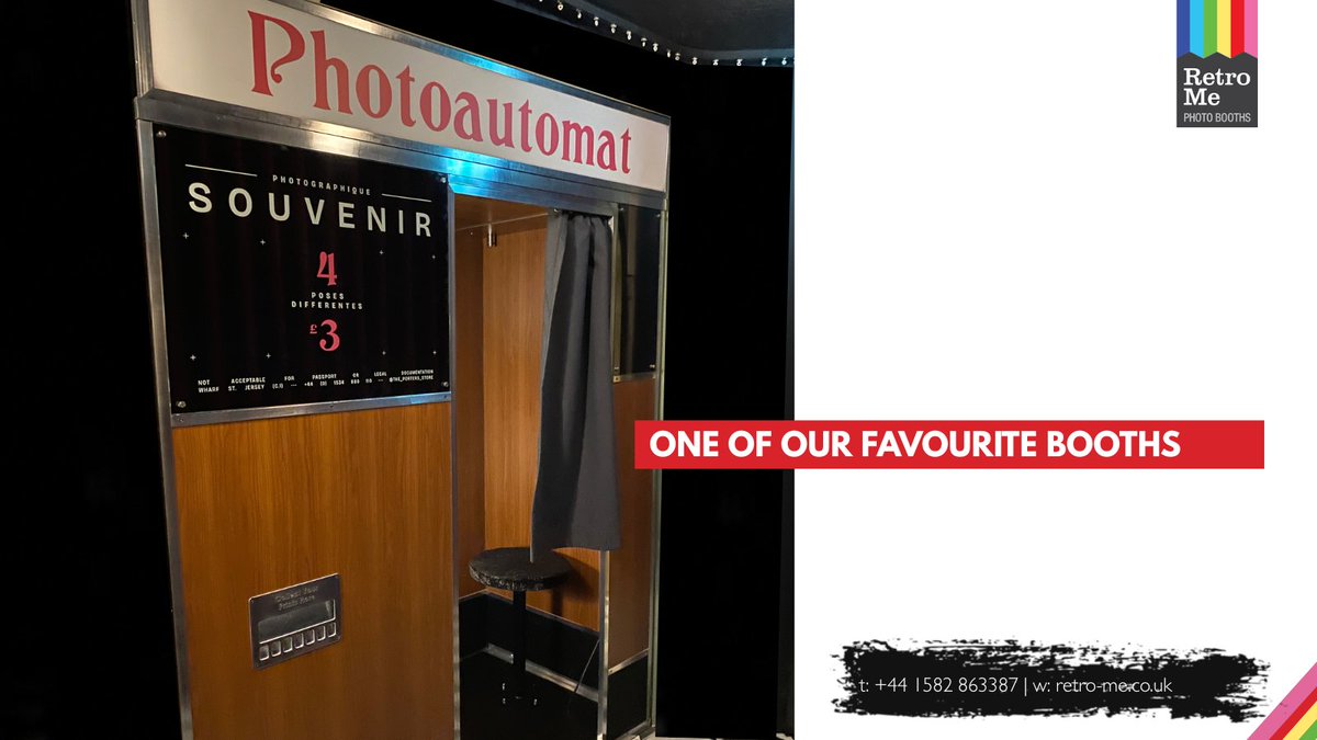 Retro_meUK's tweet image. Retro-Me UK Ltd | One of our Favourites
Our retro-style photo booths are custom made and adhere to your business brand guidelines.

T: +44 1582 863387
E: info@retro-me.co.uk

#RetroPhotoBooth #VintageVibes #ThrowbackFun