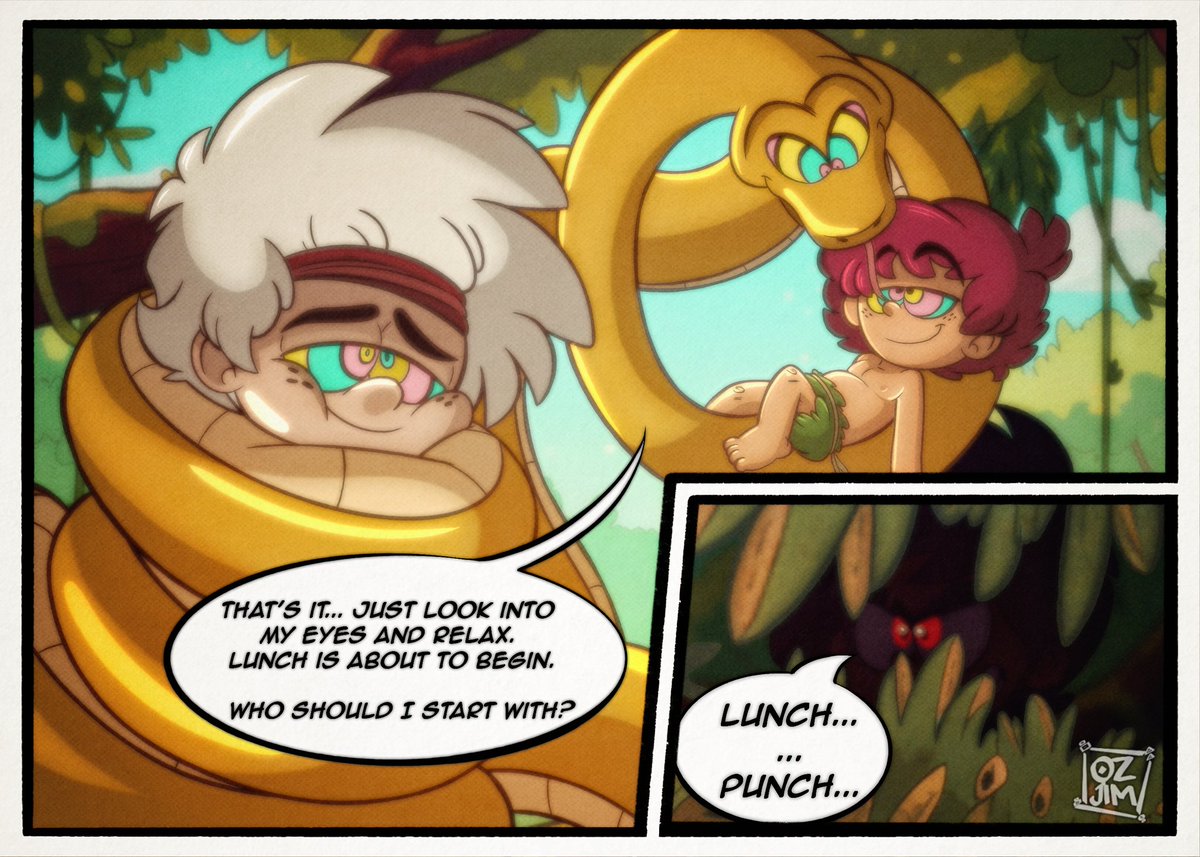 OzJim11's tweet photo. 🌳🌴🐈‍⬛🐍🐵
Back with the two little hunters, it seems that the food chain is about to continue its course as always... But I can't say who the prey will be this time.
#Junguary #LoganLoud #OzJim11 #TheLoudHouse #LouLoud https://t.co/5hc6BY103T