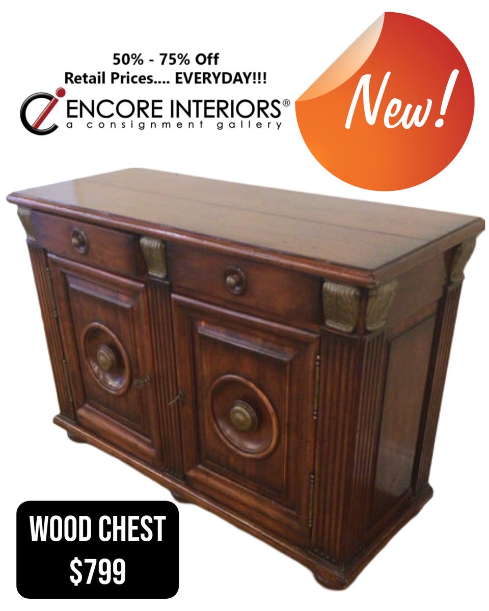 ConsignmentFLA's tweet image. Just in ✨ This stunning solid wood chest brings instant character to any space. 

One piece like this is all it takes. DM to secure before it’s gone.

#EncoreInteriors #ConsignmentFinds #StatementPiece #HomeStyle #ClassicDesign #FurnitureDeals #InteriorInspo #HomeUpgrade