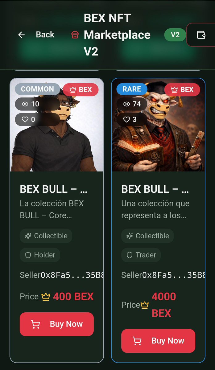 Visita nuestra tienda de #NFTs
bexecosystem.es/nft/storeV2
Enamórate de nuestro arte
Contrato de nuestro token 
0x7FE37a15fA9f98A0F0c1B11414A817FB68Ef1C11
Sueña en grande! 
<a href="/BincExp/">BEX Ecosystem</a> <a href="/Dstefano542100/">Bex – Community & Giveaway</a> #CryptoCommunity #目黒蓮誕生祭2026