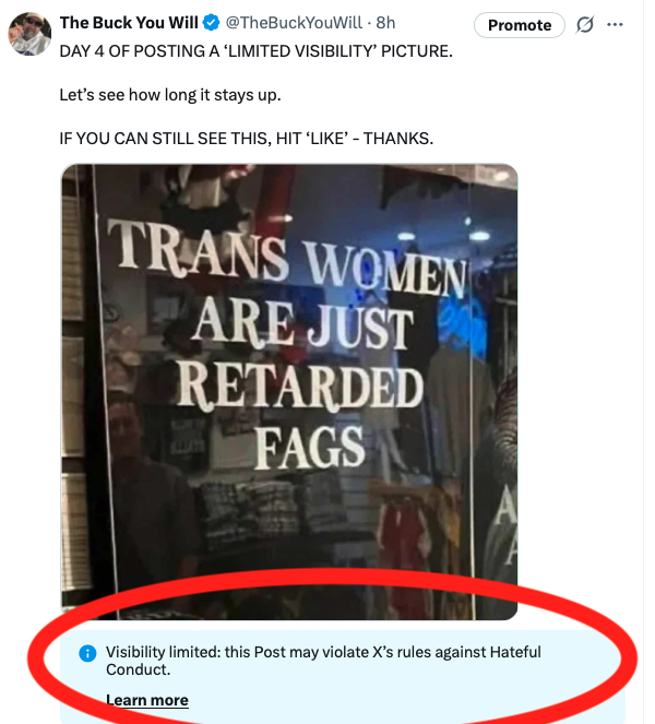 TheBuckYouWill's tweet photo. DAY 6 OF POSTING A ‘LIMITED VISIBILITY’ PICTURE.

Let’s see how long it stays up!!

IF YOU CAN STILL SEE THIS, HIT ‘LIKE’ - THANKS