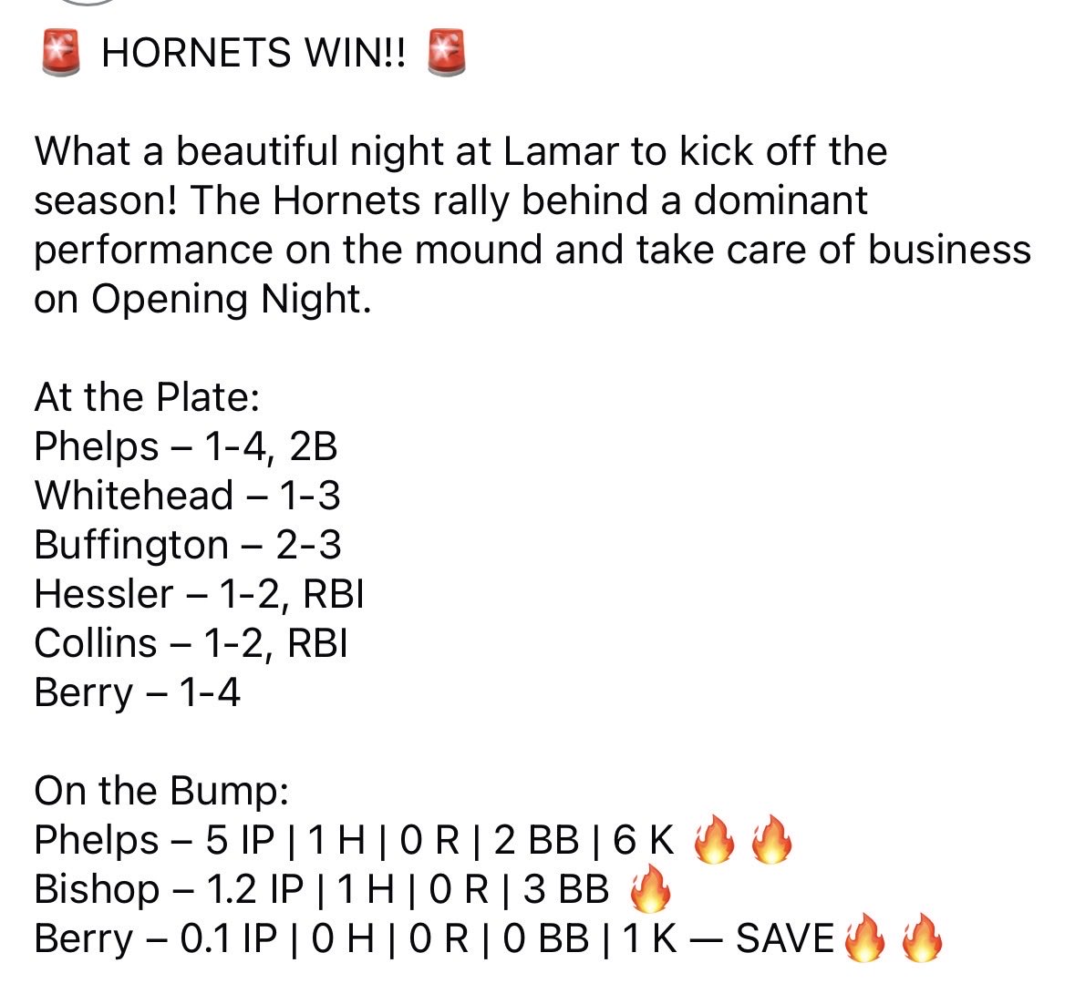 Let’s go!! 🔥💪

Beating a tough Hardin-Jefferson Hawks squad in our season opener is a statement win. Starting 1–0 against real competition sets the tone for the season!