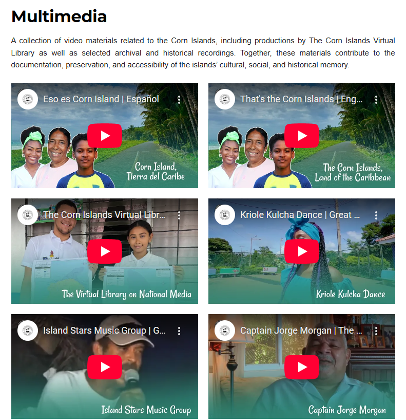 The Corn Islands Virtual Library tweet media