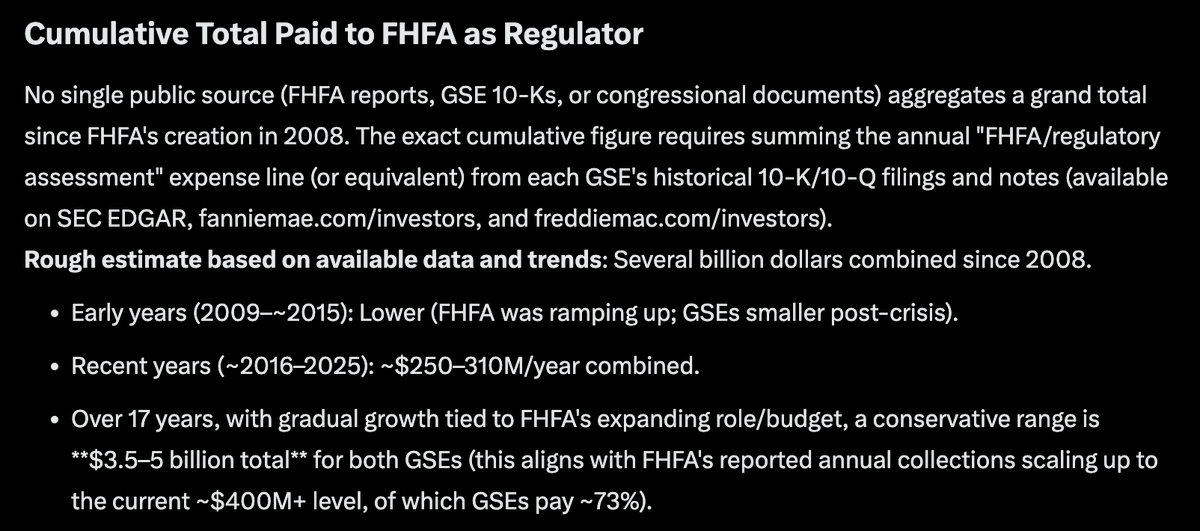 high52weeks's tweet photo. I haven't posted in a while because there's nothing really worth adding to the $FNMA / $FMCC conversation.  Until @SecScottBessent or @realDonaldTrump acknowledge that @USTreasury has been paid in full for their "loan" to the GSEs everything else is noise.  This is the only logical, ethical, and IMO legally viable path forward.  

How these private institutions and their shareholders have been treated by our own government is despicable and totally un-American.  It's been 18 years of shameless self dealing with a complete disregard to individual property.  And to add insult to injury, @FannieMae and @FreddieMac have been paying their "regulator" @FHFA for the privilege of "conservatorship", estimated anywhere from $3.5B-$5B dollars.

These struggling companies apparently did well enough in conservatorship to pay ~$35B  in Federal income taxes over the years.  

Watch out for Uncle Sam... He's the guy who always forgets his wallet when you go out to lunch, and never has his own pack of cigarettes.

I'm thankful for @BillAckman and @michaeljburry for exposing our story to a wider audience, and hopefully fighting for smaller retail shareholders.  I know the lamestream media wants to demonize you guys, which is typical.  When the elites can't start real wars they start class wars, and there's nothing easier than blaming "rich" people for all our problems.

Now I understand some "folks" in the @GOP want to introduce legislation to "release the GSE's from conservatorship".  The CRT lobby is strong in this one... they need to get their gravy train of "risk transfers" codified, because when you actually run the numbers, it makes almost no fiscal sense for the GSEs, but its a money printer for an industry that probably shouldn't even exist.

  https://t.co/GJ52mWhaa3

I hope y'all are hanging in there, don't let Michael Burry buy all your shares in this range.