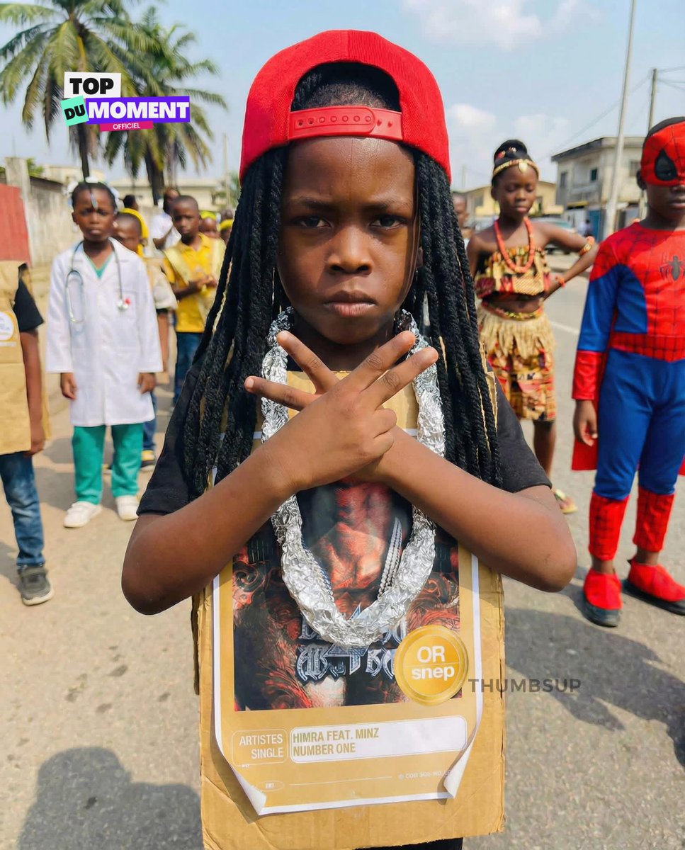 Un enfant déguisé en single d’or du SNEP pour Mardi Gras 😱🔥