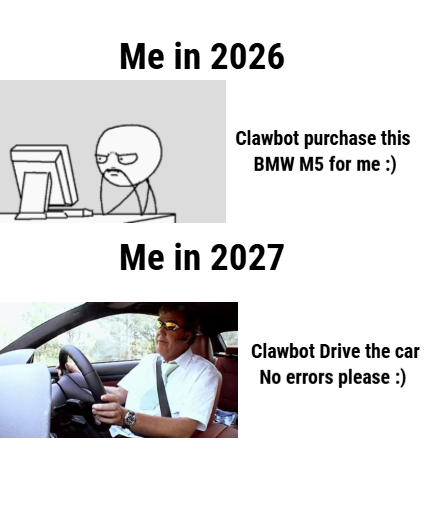 Nilabh_y's tweet photo. #Clawbot #DevMeme #AIChaos #WebDev #BuildInPublic https://t.co/Rkn9IYxJsM