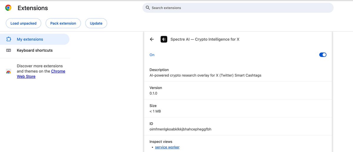 Watch what <a href="/Sunny_Enzo/">Sunny Enzo</a> just dropped in <a href="/Spectre__AI/">SPECTRE AI</a> main telegram..

Spectre AI Chrome Extension for X?

Interesting no?