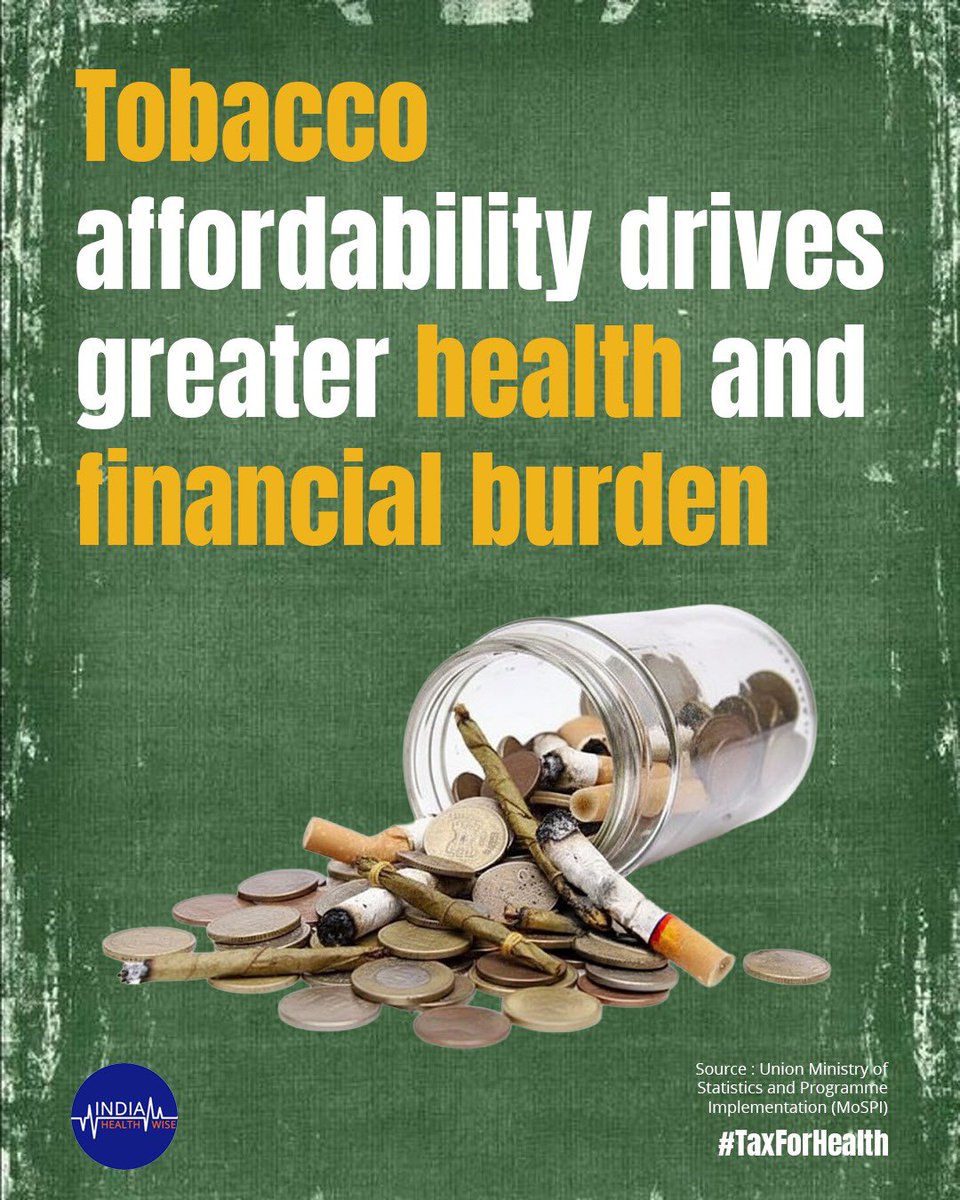 Tobacco use quietly eats into household savings and over time, it leads to costly illnesses, lost wages, and medical expenses. What appears affordable today often results in far greater health and financial strain tomorrow.

#TaxForHealth #TobaccoKills #YouthHealthFirst