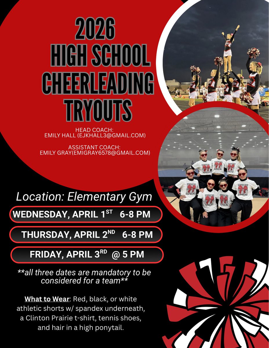 Clinton Prairie Cheerleading tweet media
