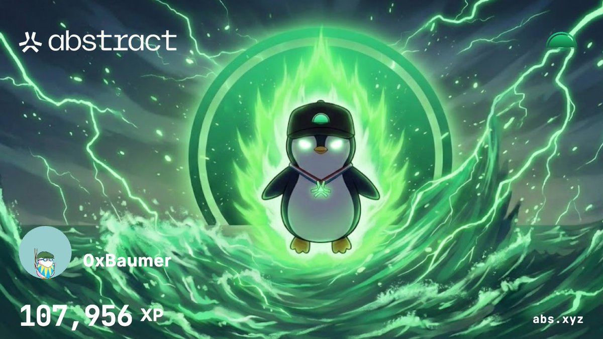 GM Web 3🐧

I just reached 107'956 XP on <a href="/AbstractChain/">Abstract</a> !✳️

How much did you reach?