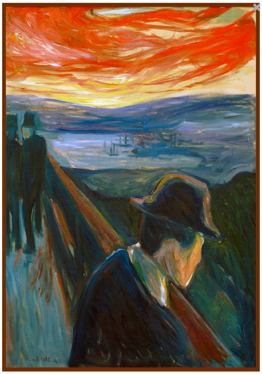 エドヴァルド・ムンク （Edvard Munch、1863-1944） 『絶望（日没の