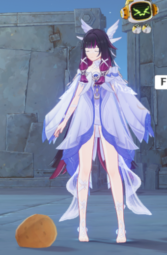 the potato is roughly the volume of 9 columbinas feet!!!