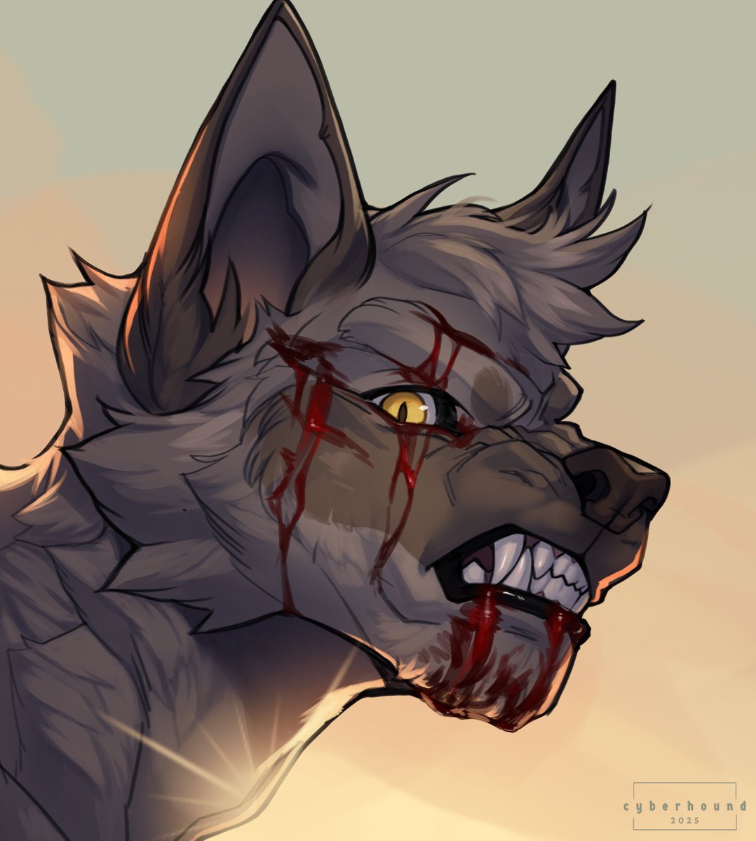cyberhoundd's tweet image. A Bloody Headshot comm for @wolfencaticus 
-
Laurence (c) @wolfencaticus