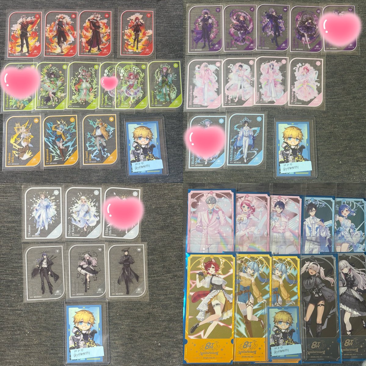 交換】にじさんじ 8th anniversary 8周年 ランダムメタルカード