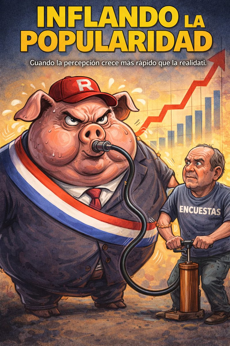 Tu chancho Porky inflando las encuestas para estar primero