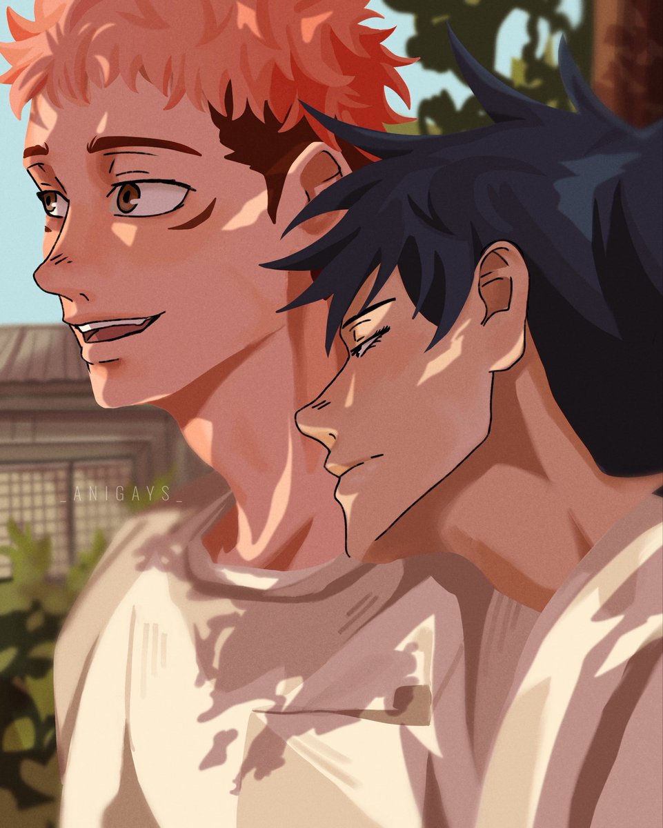 They’re just boys… that are friends…
#itafushi #yujiitadori #megumifushiguro #jjk