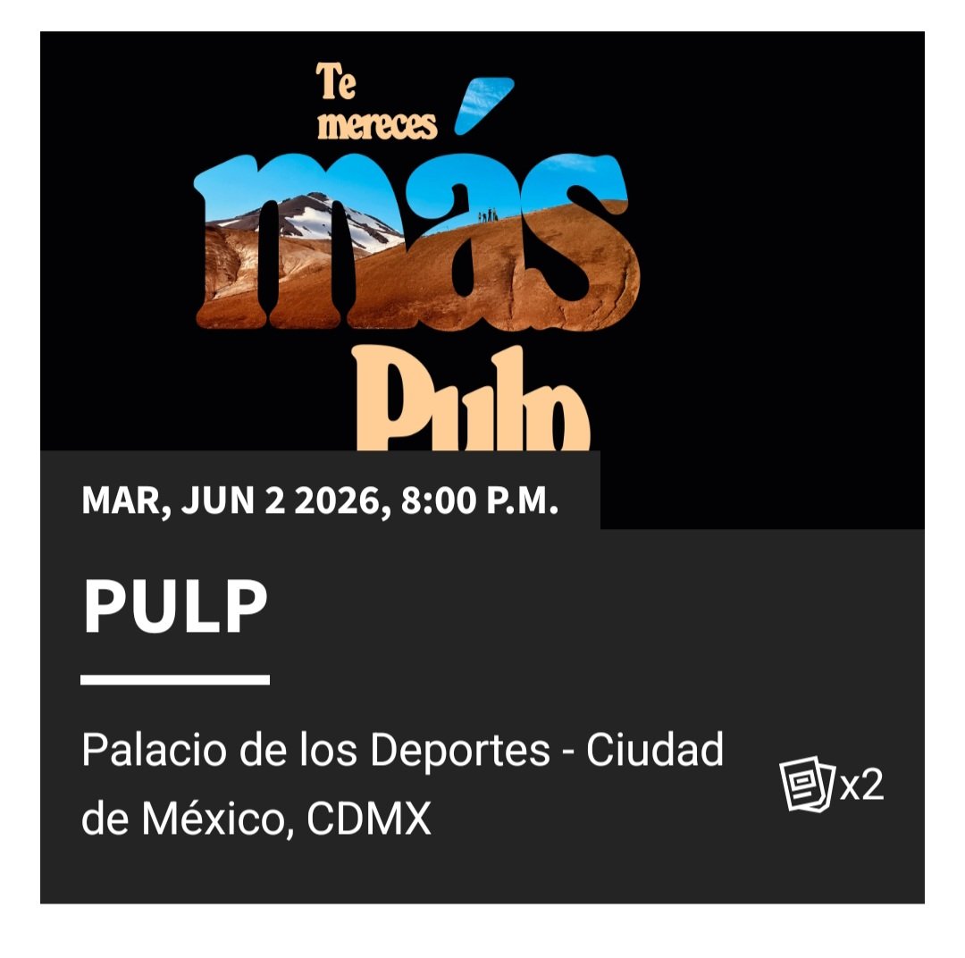 Nos vemos en Junio miamor
<a href="/welovepulp/">Pulp</a>