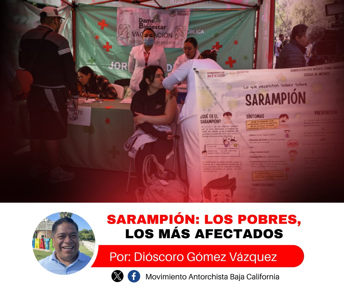 DioscoroGomezV's tweet photo. ✍🚩| SARAMPIÓN: LOS POBRES, LOS MÁS AFECTADOS
👉🏻https://t.co/rB4DRLZiXS https://t.co/dzaFg2fmUA
