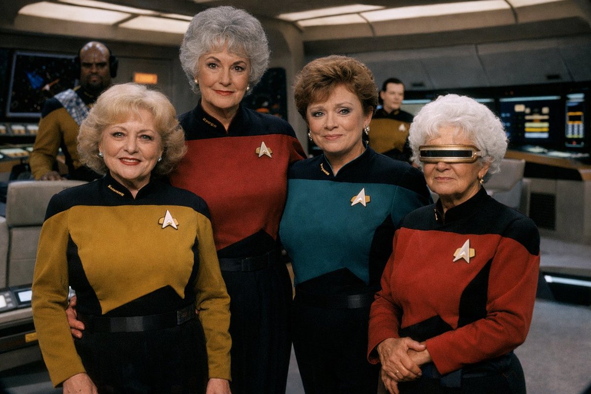 Digi_HouseParty's tweet photo. #StarTrekTNG #GoldenGirls #tuesdayvibe https://t.co/mVGdT4wZy8