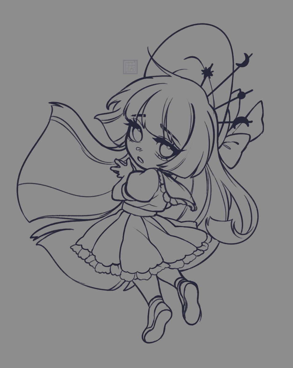 Chibi art commission step by step Thank you so much for your