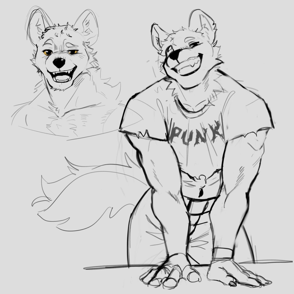 there's this african wild dog pic that refuses to stop showing on my pinterest so i drew him