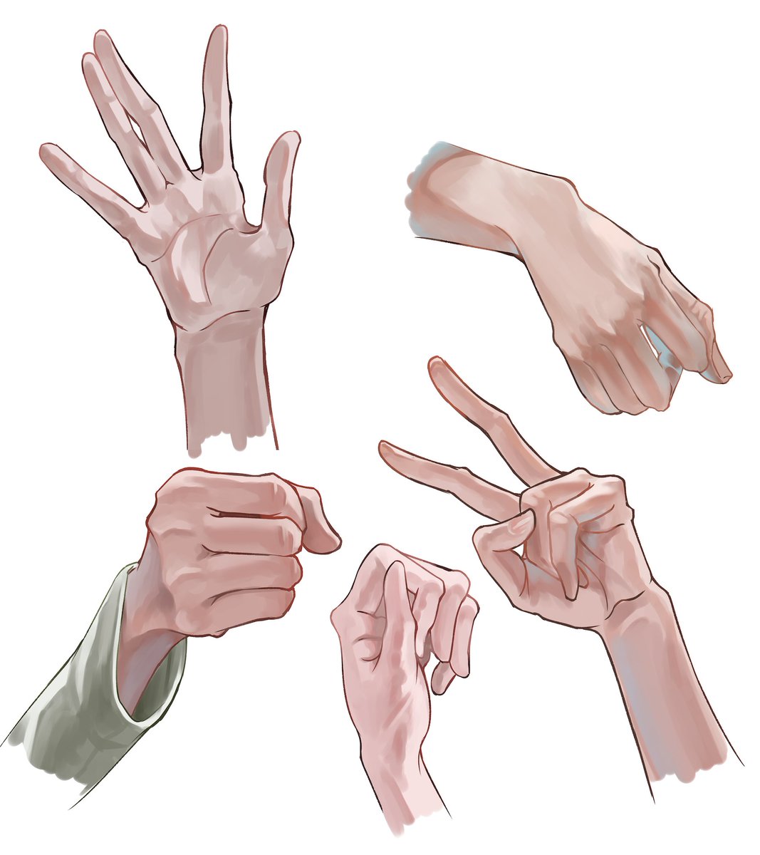 手の強化週間③
#イラスト練習