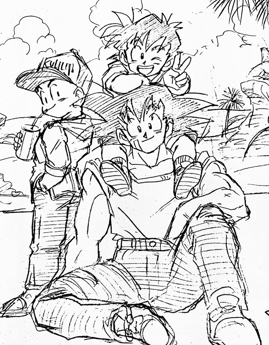 版権ラフスケッチです。 様々な商品になっております。 #古澤純也