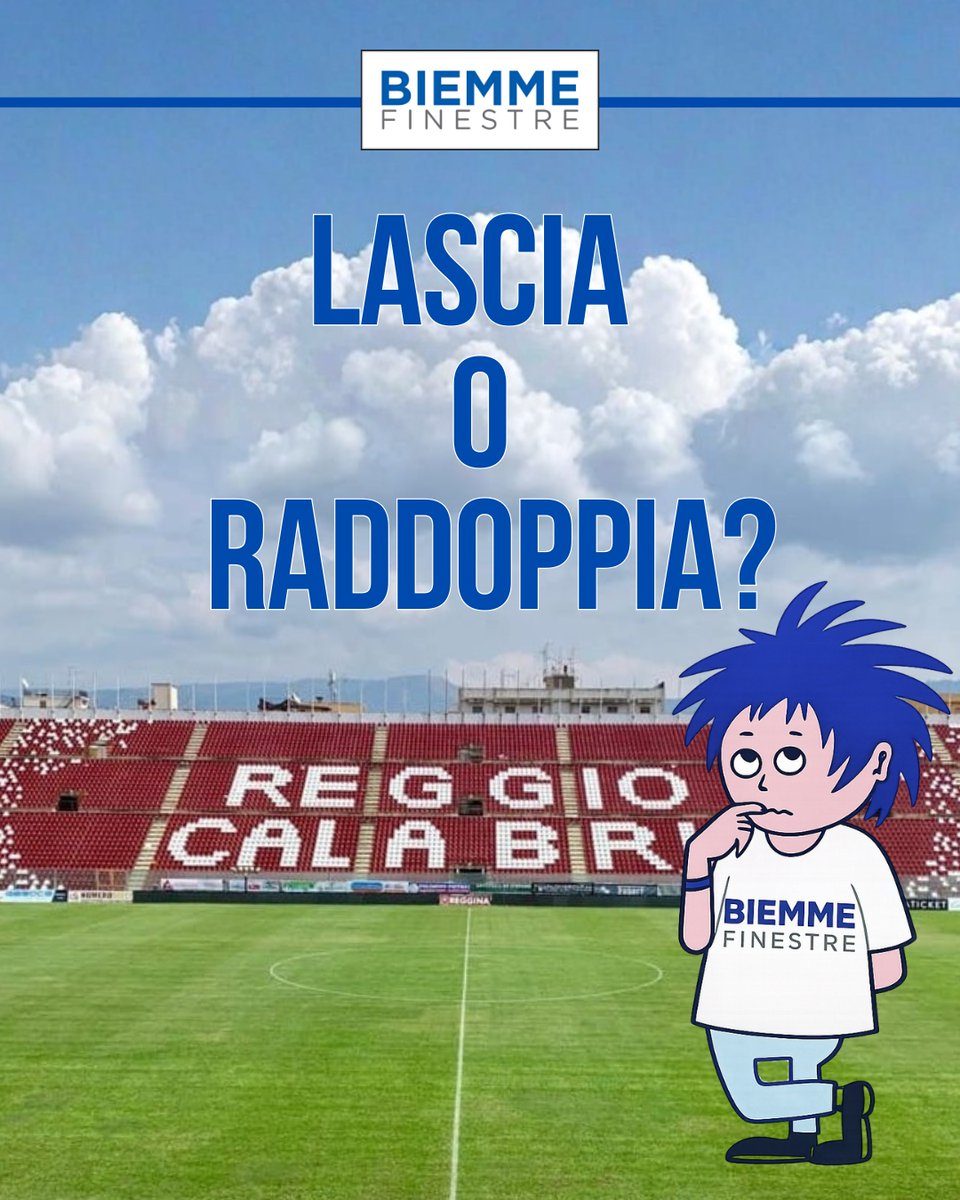 BiemmeFinestre's tweet photo. ⚽| LASCIA O RADDOPPIA? 

Un claim che appartiene alla memoria collettiva e che oggi facciamo nostro con una scelta chiara [...]
📰 La notizia sul nostro sito web 👉 https://t.co/4sQxWkLJvd https://t.co/FlhctRUu5z