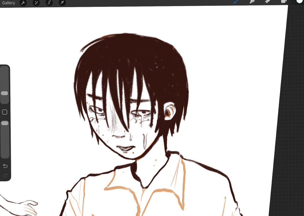 really trying to find my art style recently 🥀 nothing i’m fond of yet 🥀🥀 #yoshikaru #よしヒカ #wip