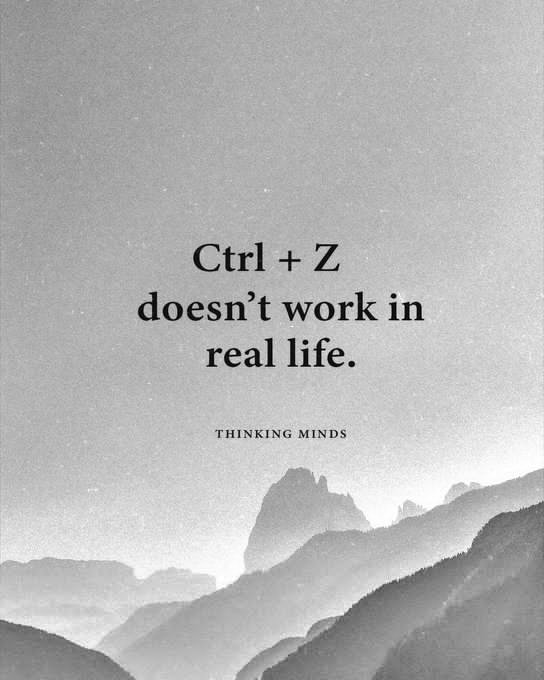 sillyunmaker_gw's tweet photo. Life doesn't have an undo button🖱️ make every moment count🫶 https://t.co/DBhjhvDqwH